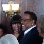 CHARLIE WILSON AND ANGELA BASSETT ENJOY A MOMENT IN MAYOR ERIC GARCETTI'S CHAMBERS AT THE LOS ANGELES AFRICAN AMERICAN HERITAGE CELEBRATION